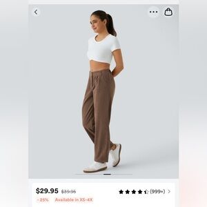 Mid rise corduroy casual pants